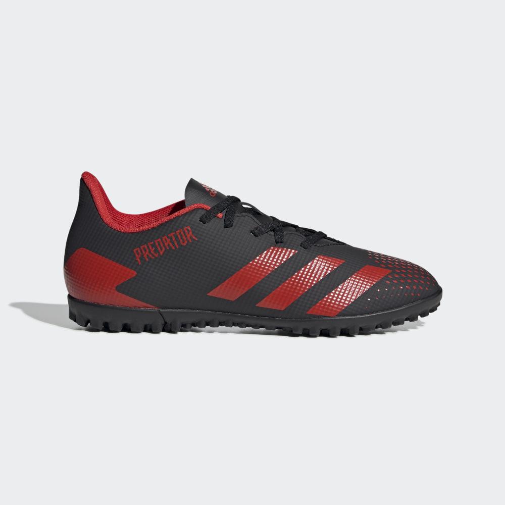 Adidasi Fotbal Adidas Predator 20.4 Turf Barbati Romania - Negrii/Rosii EE9585